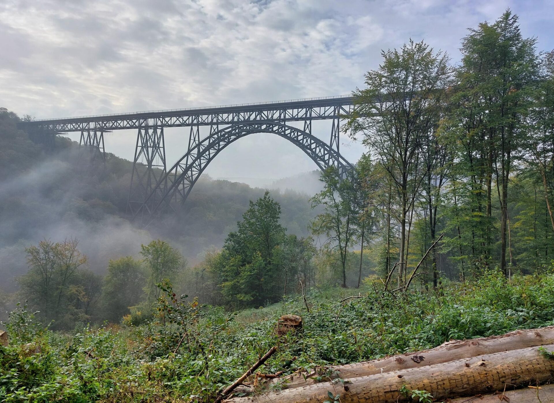 Muengstener Bruecke Im Nebel
